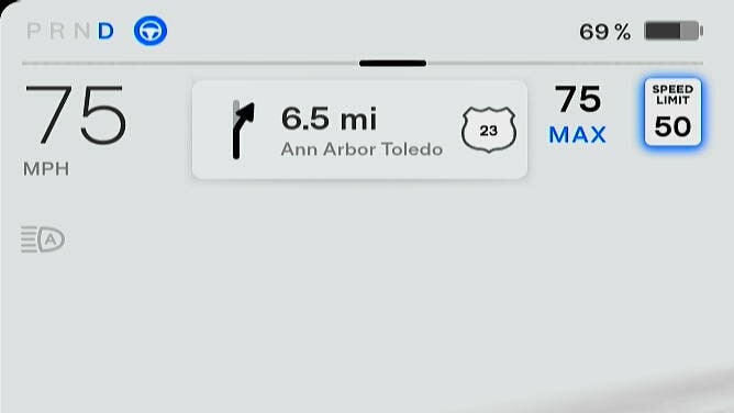 FSD Beta 11.3.1 will glow the speed limit sign when you exceed the detected speed limit by more than 50%