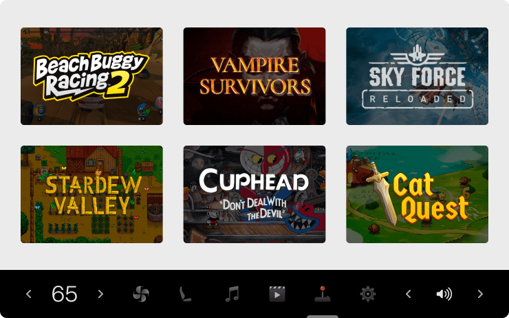 Tesla Play Games on Rear Screen feature in update 2023.44.30.5.1