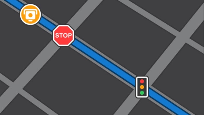 Tesla Speed Cameras on Your Route feature in update 2023.44.25