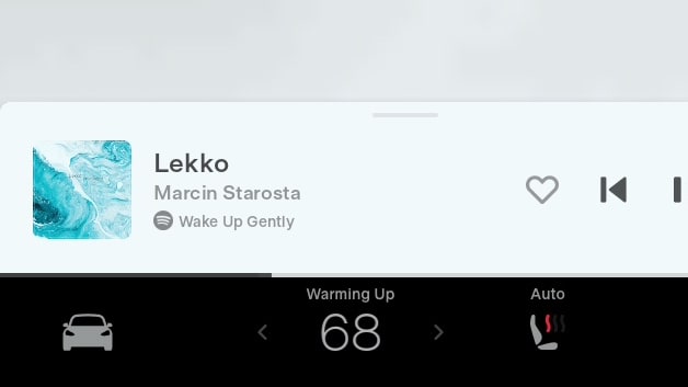 Tesla Climate System Warming Up feature in update 2023.6.8