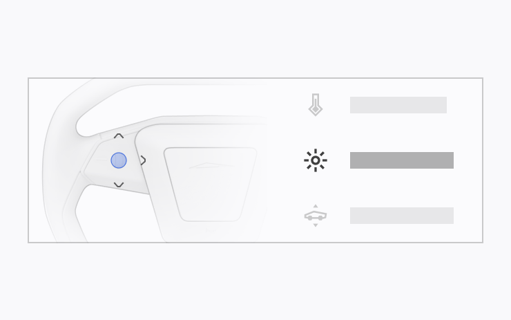 Tesla Customize Scroll Wheel Functions feature in update 2024.14.3