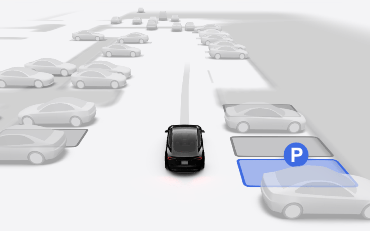 Tesla Autopark feature in update 2024.3.6