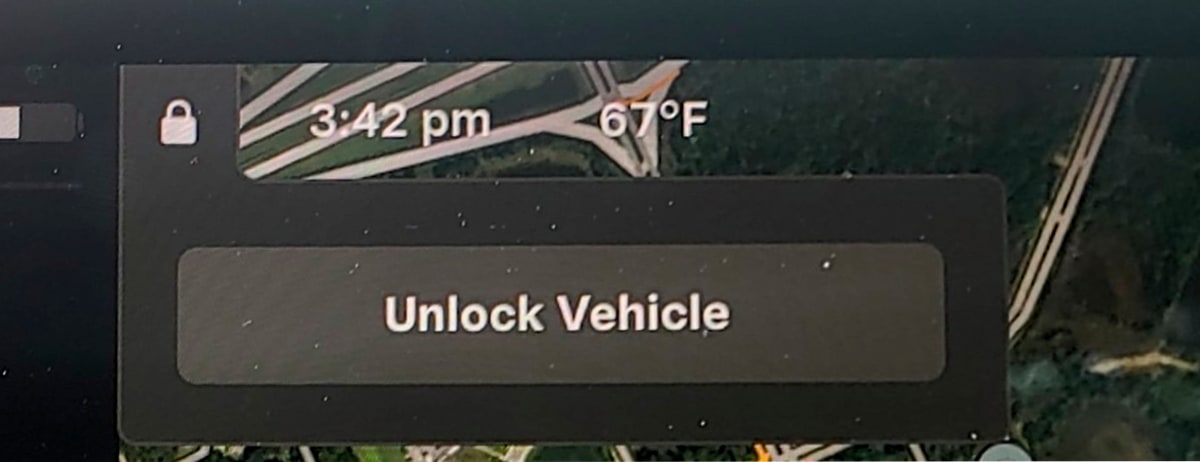 Tesla Unlock Button feature in update 2024.2.7
