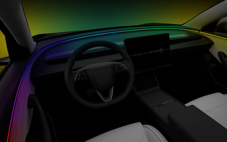 Tesla Light Sync feature in update 2025.26