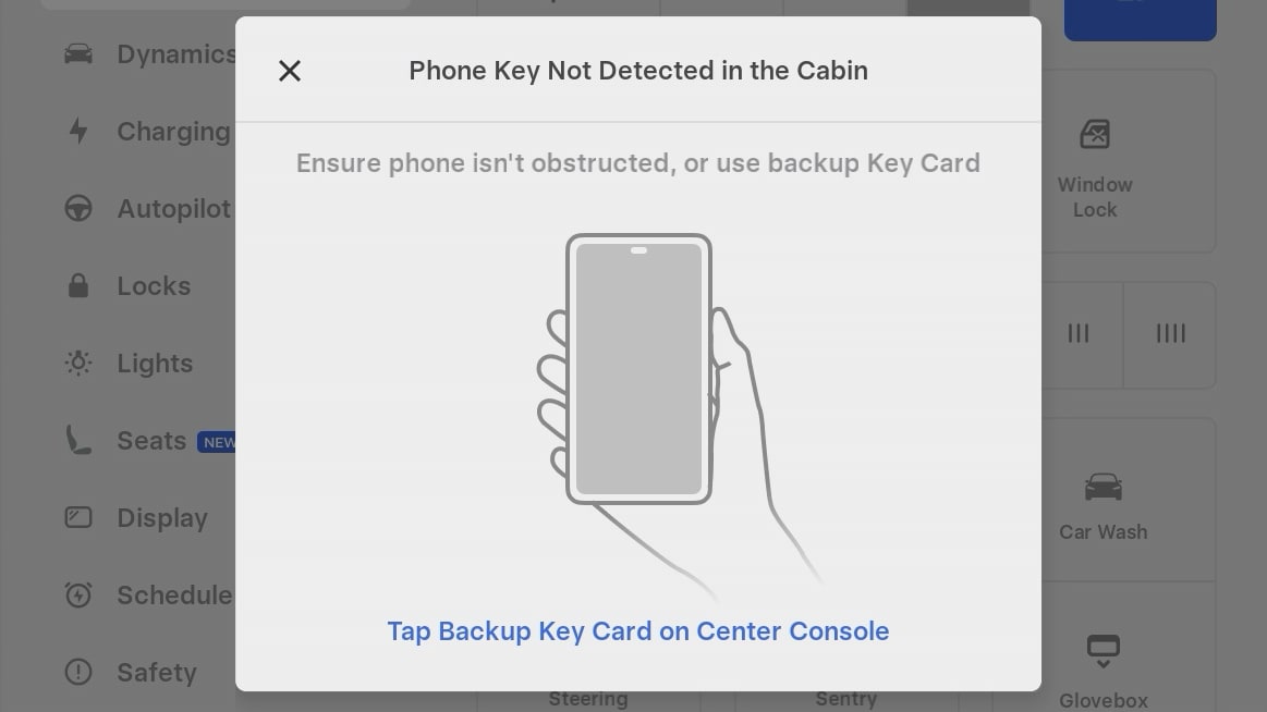 Tesla No Phone Key feature in update 2025.8.8.1