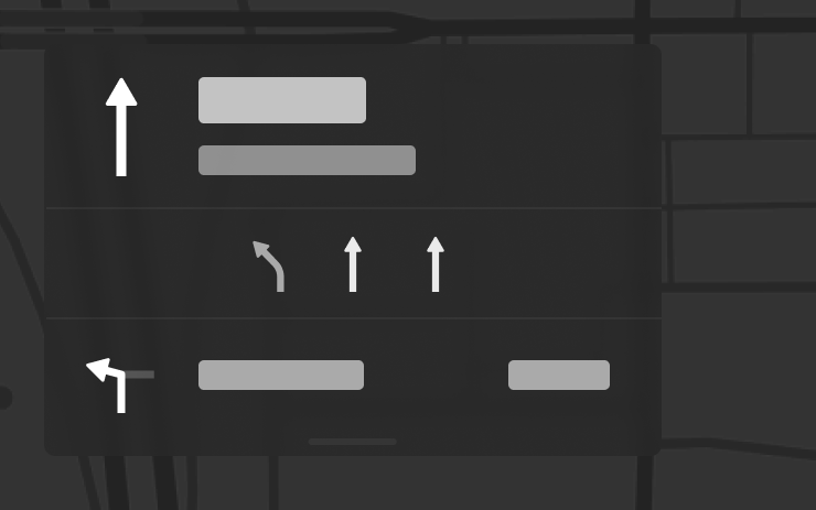 Tesla Navigation Lane Guidance feature in update 2026.20.7.5