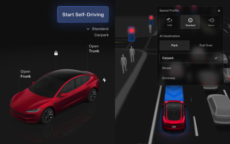 Tesla UI Improvements feature in update 2026.38.5.5