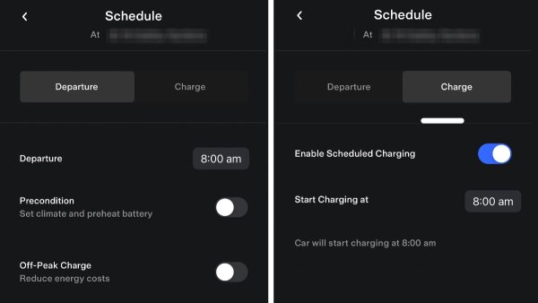 New features in the Tesla app with update 2021.36