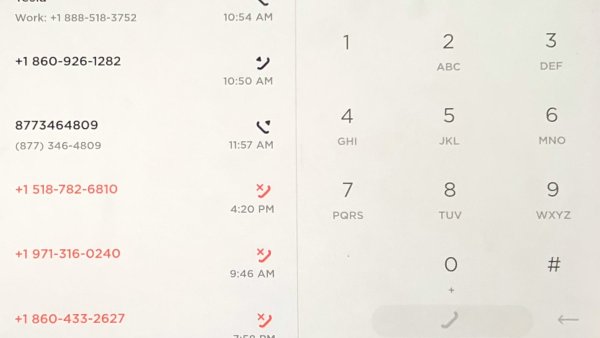 Tesla has redesigned the in-car phone app with the 2021.12.25.6 release