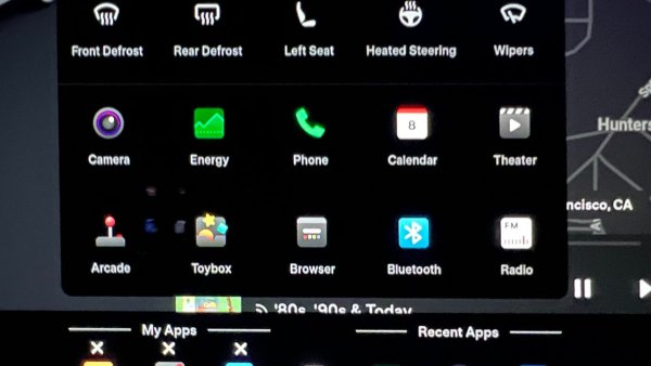 With Tesla update 2022.12 you can add seat heaters, wipers and more back to the launcher [video]