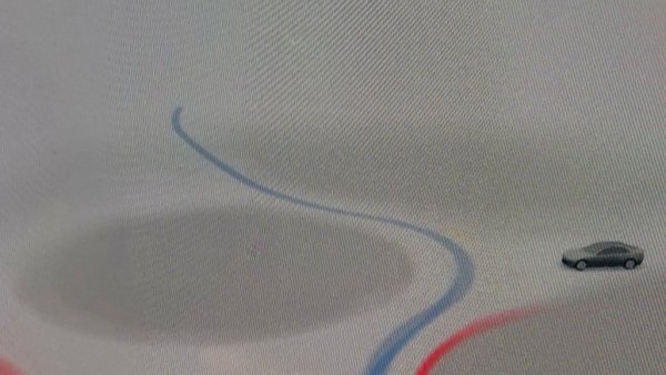 First images of FSD Beta 10.13 surface, revealing improved vehicle path