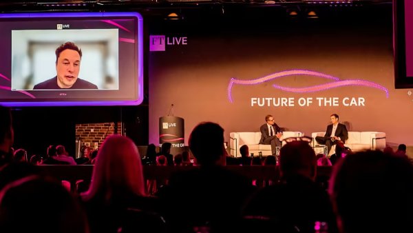 Elon Musk discusses the future of Tesla with the Financial Times at the 'Future of the Car' conference
