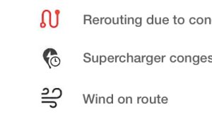 New wind warning and icons in Tesla software hint at upcoming features