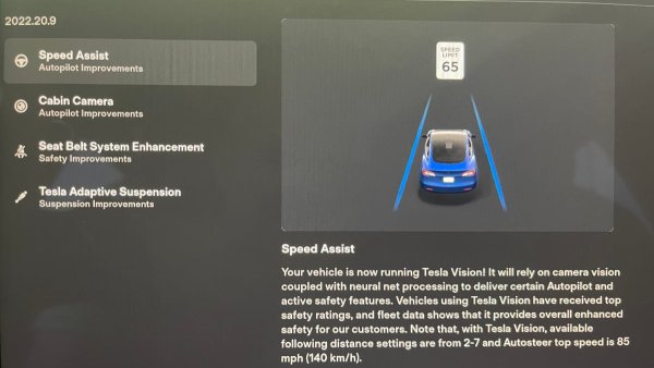 Tesla transitioning its first radar vehicles to 'Tesla Vision'