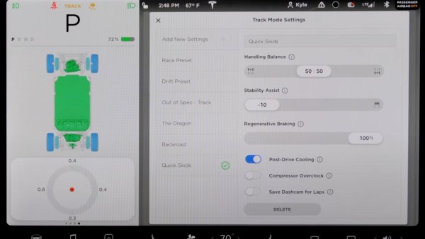 Tesla's Track Mode: What It Does and All Its Settings
