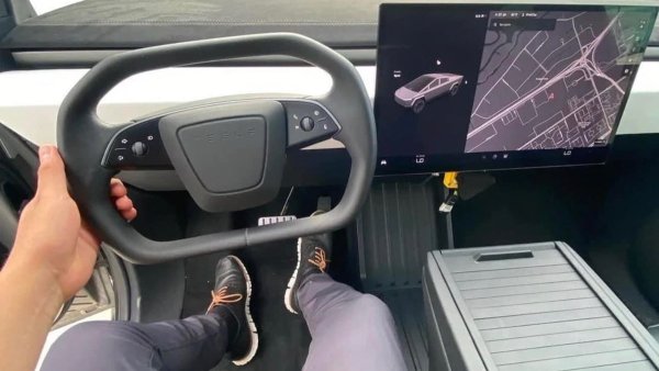 New Cybertruck Photos Reveal New Steering Wheel, Center Console and More