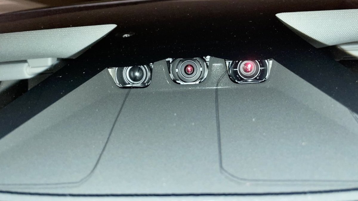 Note the telltale red glint of the HW4 cameras