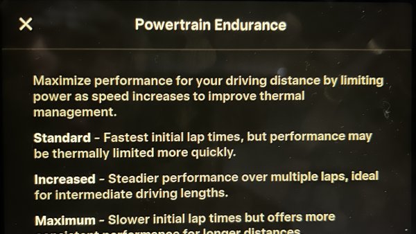 Tesla Improves Track Mode with Powertrain Endurance Option In Update 2024.38.4