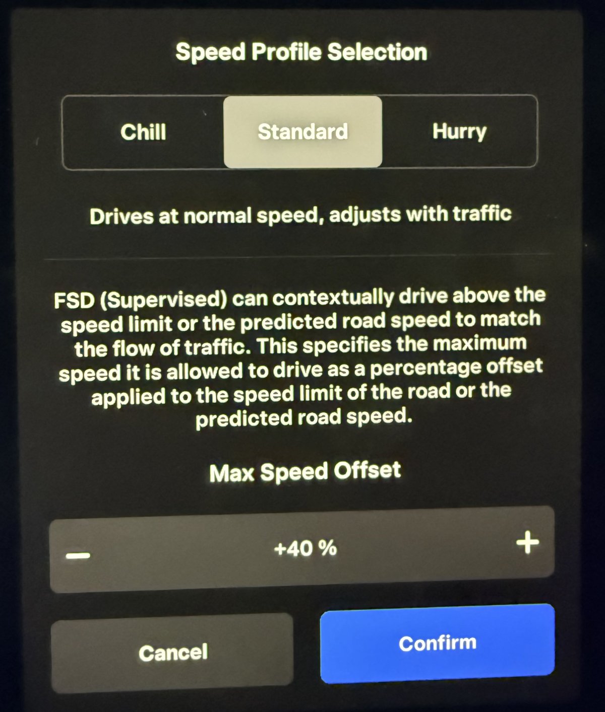 The FSD Profile Selection Screen