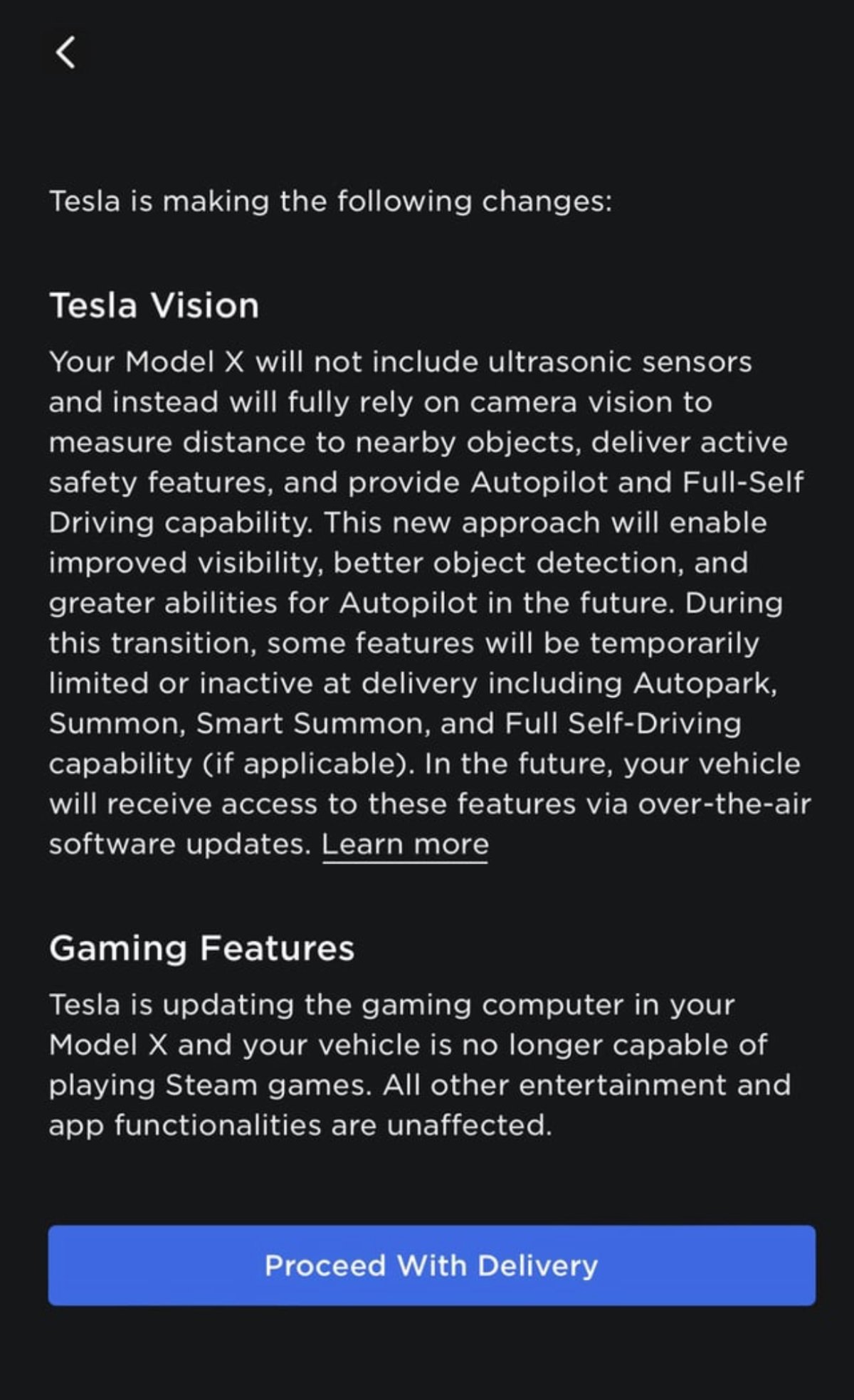 Tesla is removing Steam support on newer vehicles