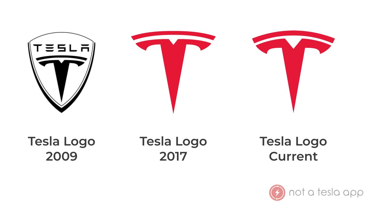 Tesla's logo has evolved since its 2009 version