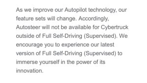 Tesla Will Not Offer Auto Steer on Cybertruck; Compensates with One Year of FSD