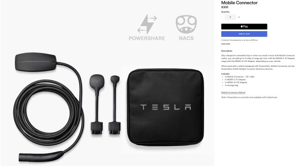 Tesla Hints at More Vehicles Supporting Powershare With New Gen 3 Mobile Connector