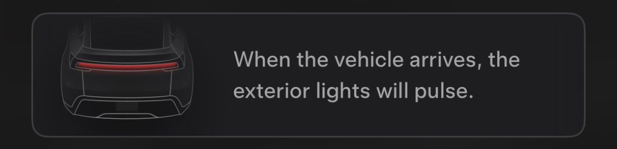 The exterior lights pulse prompt in the app.