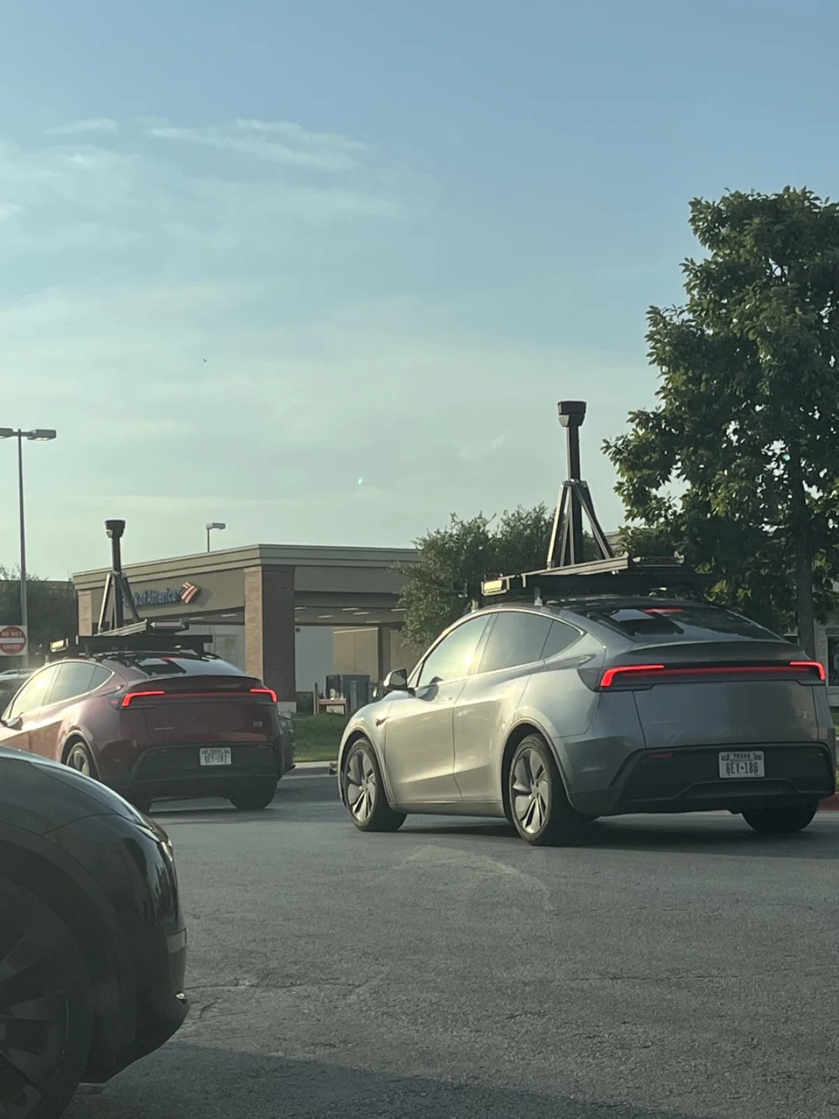 Robotaxi Validation vehicles operating in Kyle, Texas.