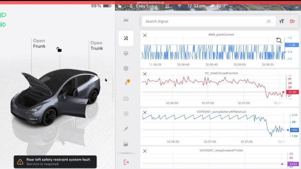 Tesla’s New Signal Viewer Panel in Service Mode+ Allows You to View Real-Time Data