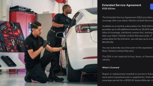 Tesla Launches New Monthly Extended Service Agreement With Longer Coverage