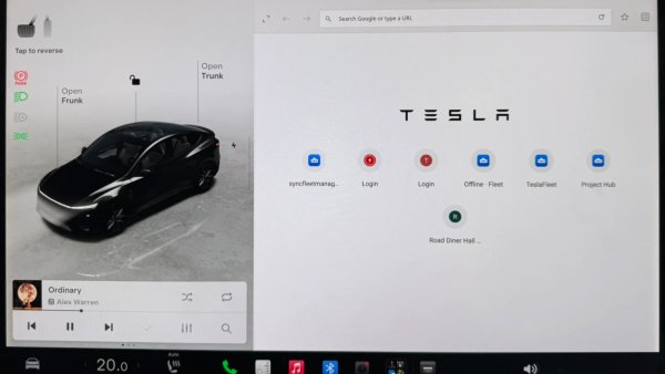 Tesla Adds Bookmark Syncing, Larger Content, Full-Screen Video and Camera Support to Browser in 2026.26 Update
