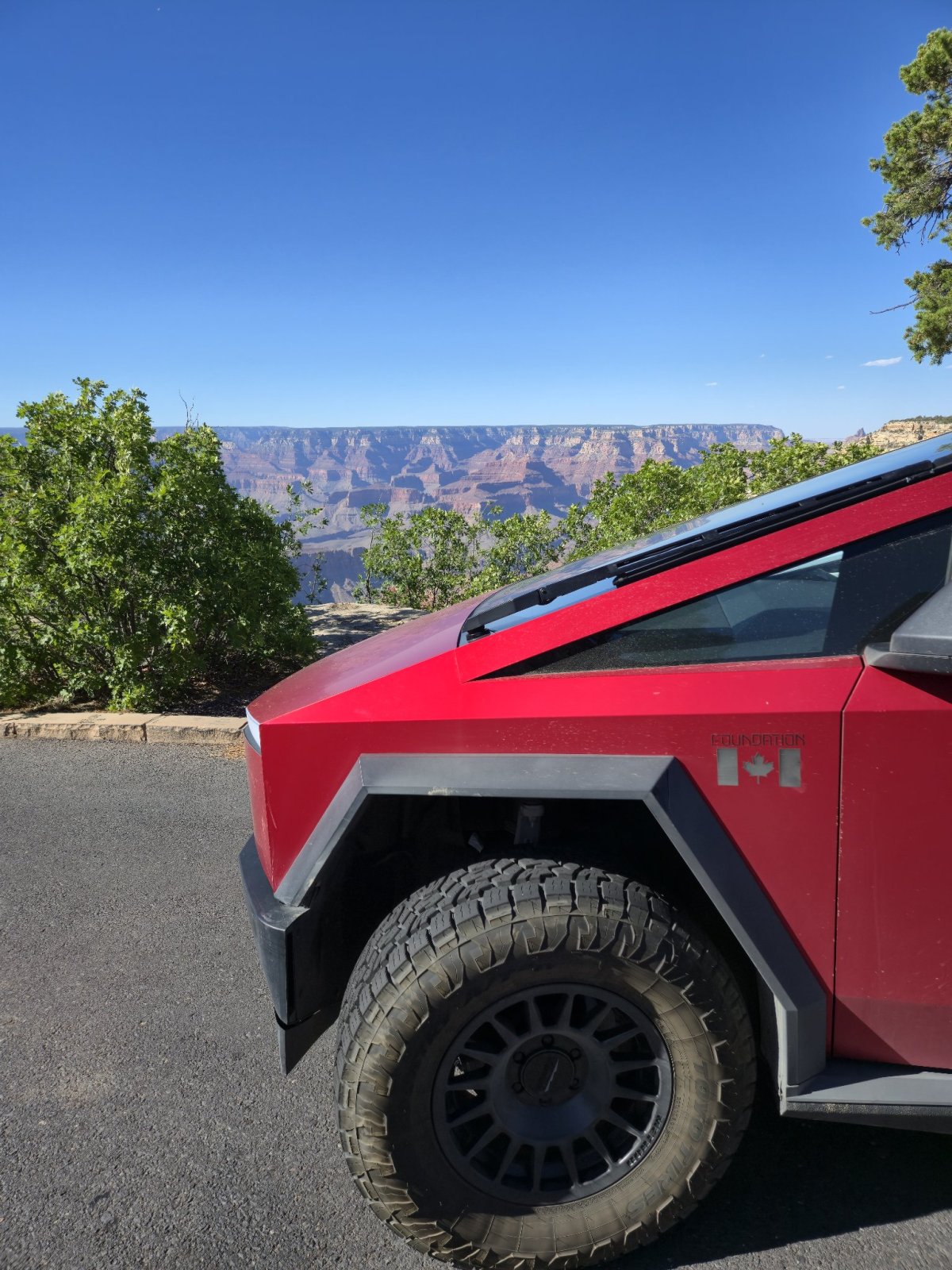 The Cybertruck at Grand Canyon National Park