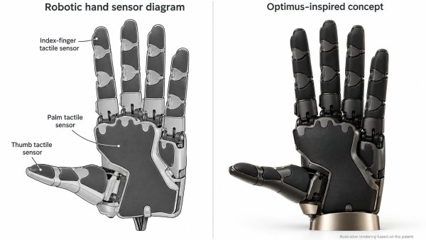 Tesla Patent Reveals Flexible Sensors That Let Optimus Feel Objects