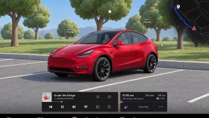 What If Tesla's Parked Vehicle Screen Matched Your Real Surroundings?