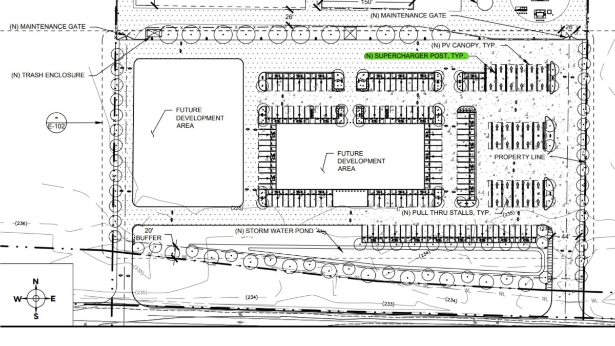 Tesla's Kern Country Supercharger in California will be Tesla's biggest, with 164 stations