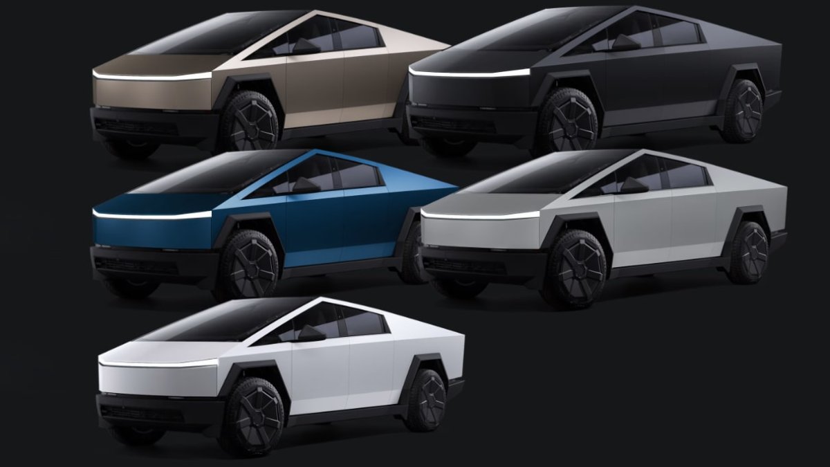 Tesla now offers Cybertruck wraps in five colors