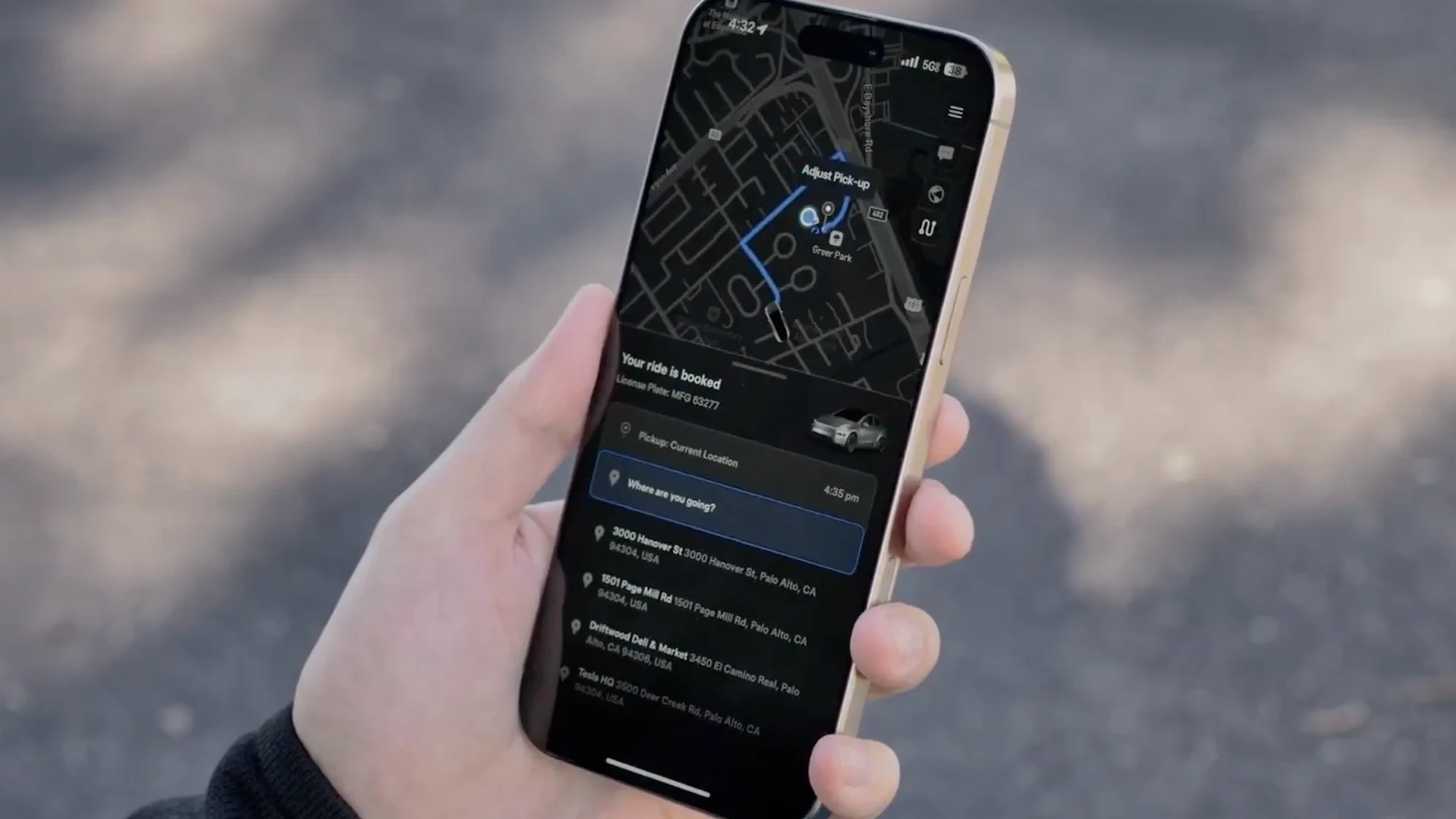 Tesla Robotaxi Functionality feature in update 4.44.5