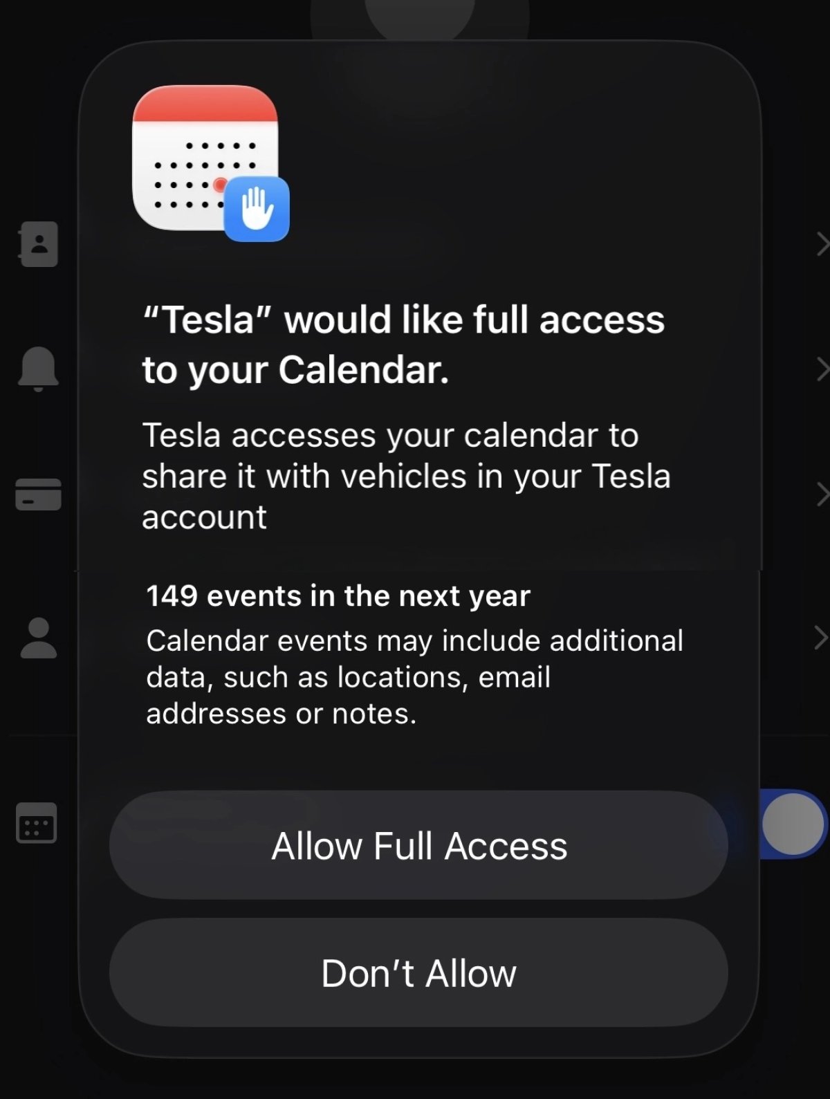Tesla Robotaxi Calendar Integration feature in update 4.46.5