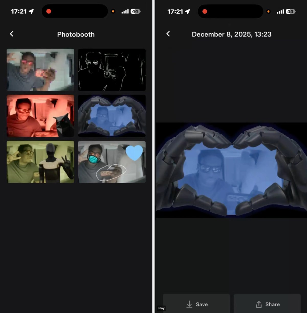 Tesla Tesla Photobooth feature in update 4.51.5