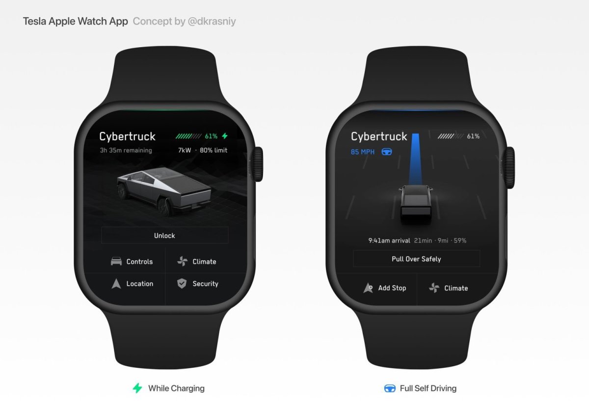 Tesla to Add Apple Watch Support App 4.38 Reveals Watch Support Banish and More Coming