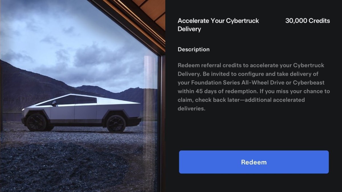 Get early access to your Cybertruck with Tesla's newest referral award
