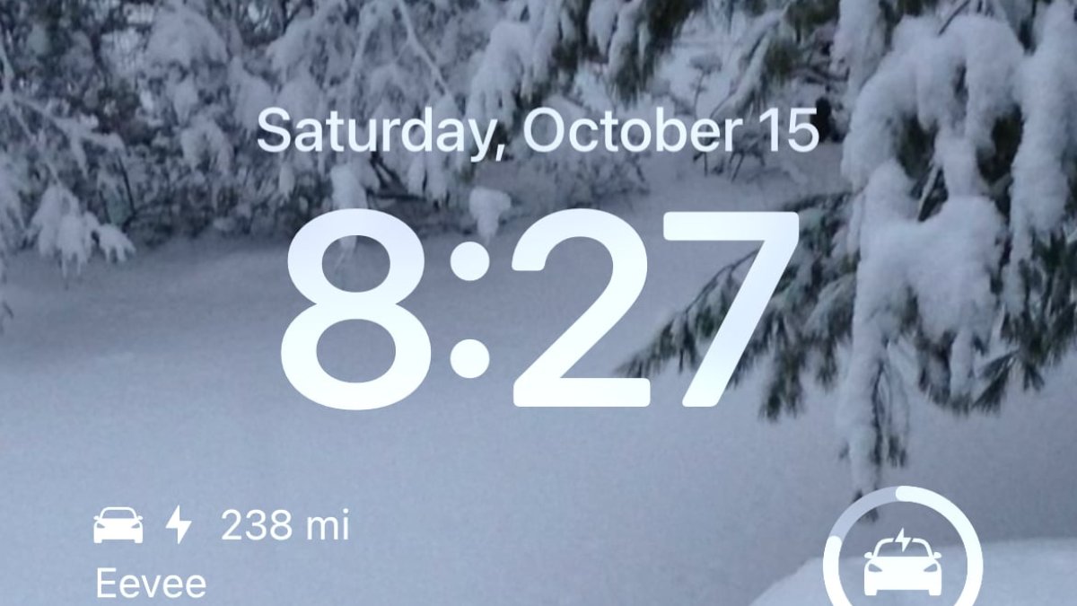Tesla added lock screen widgets to the iPhone back in 2022