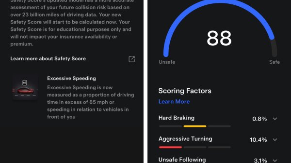 Tesla Updates Safety Score to V2.2: Removes Forward Collision Warning and Makes Speeding Improvements