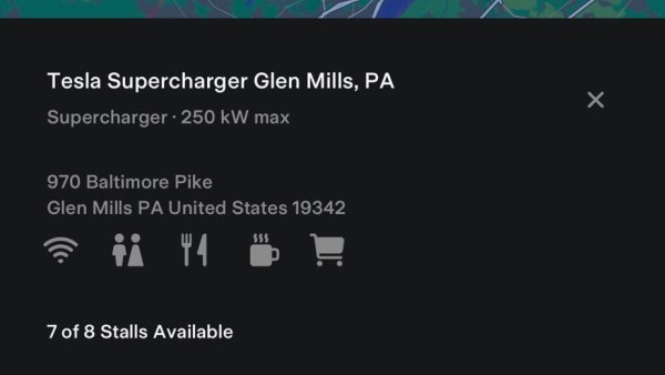 Tesla app now displays additional Supercharger details