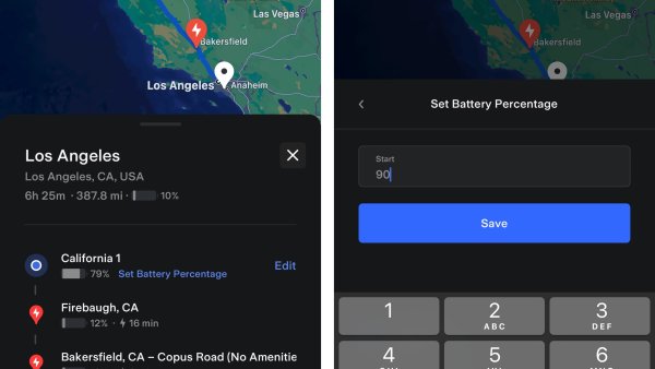 A Closer Look at Tesla's Trip Planner Feature in the Tesla App