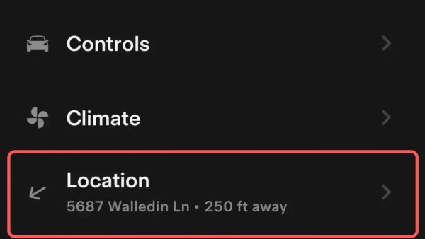 Tesla Adds Vehicle Locator / Finder With Arrow to Tesla App