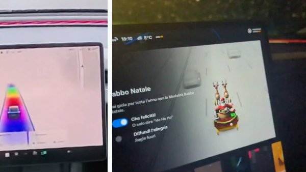 Tesla Updates Santa Mode & Rainbow Road to Use Ambient Lighting and Updates SteamOS [VIDEO]