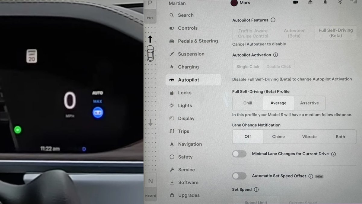 FSD v12 Automatic Set Speed Offset Option