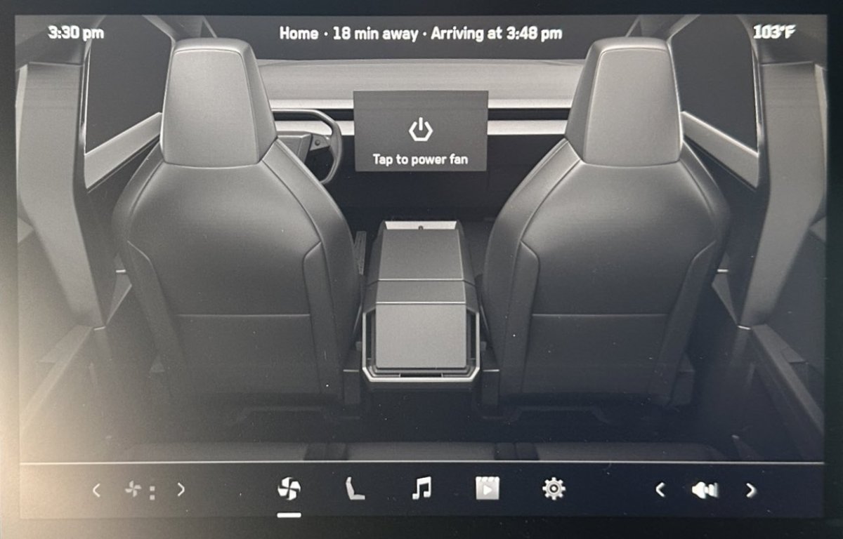 Vehicles with rear screens will now display the time, temperature and ETA to destination